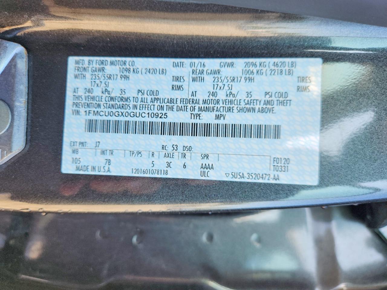 2016 Ford Escape se