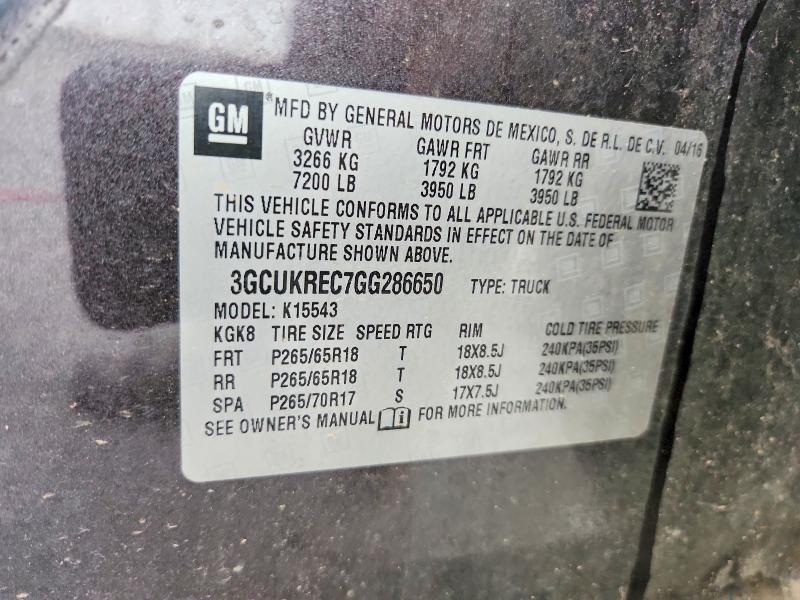 2016 Chevrolet Silverado K1500 LT