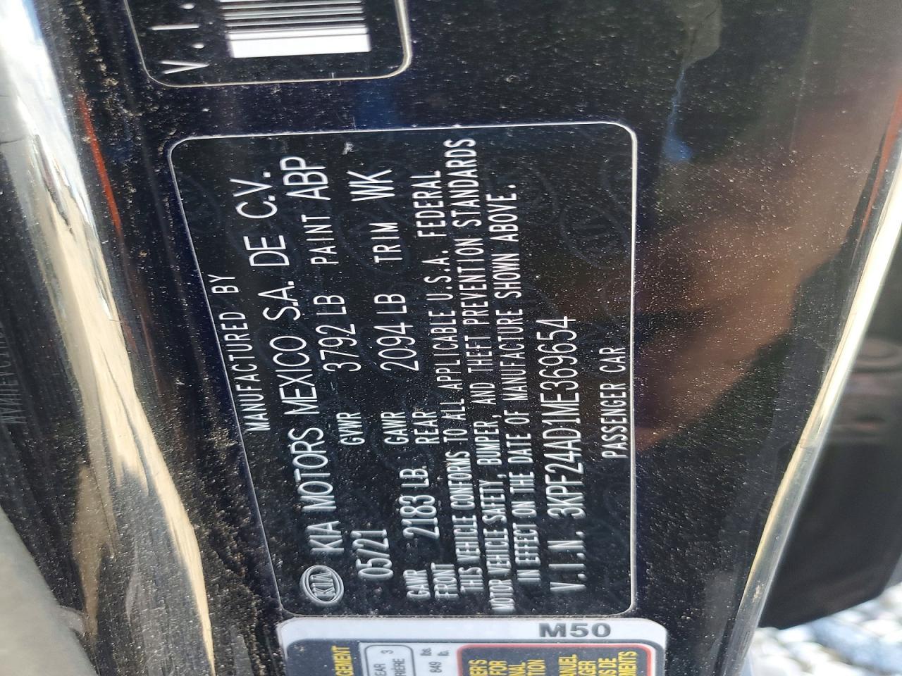 2021 KIA Forte fe