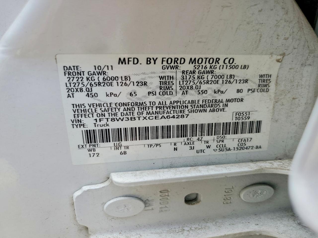 2012 Ford F350 Super Duty