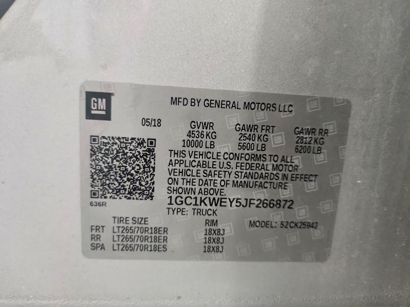 2018 Chevrolet Silverado K2500 Heavy Duty LTZ