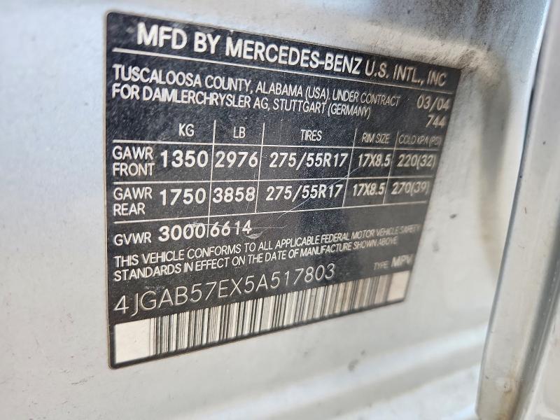 2005 Mercedes-Benz Ml 350