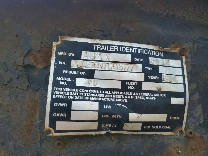 1994 Hercules Ajax ROLL-OFF Container Trailer