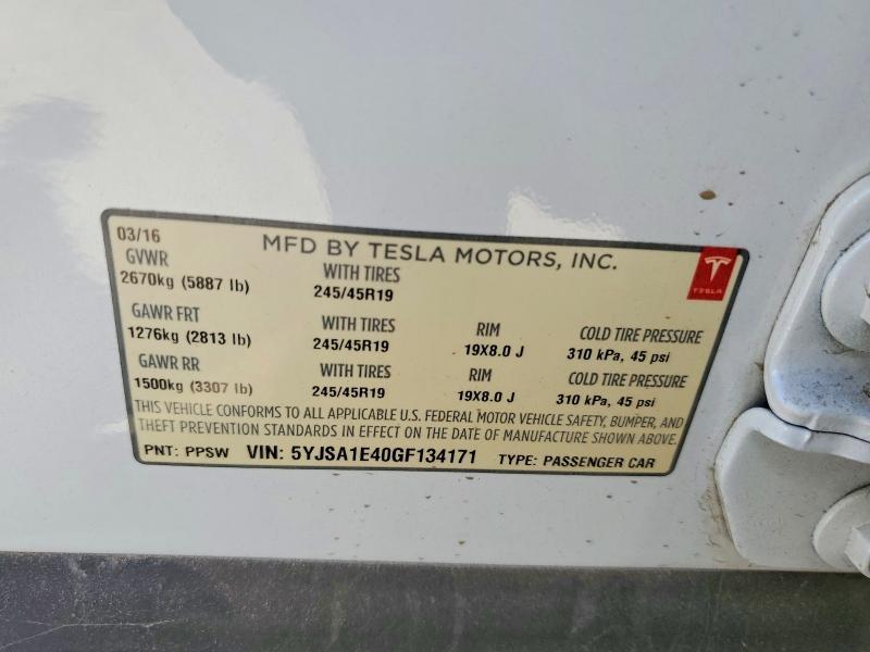 2016 Tesla Model s