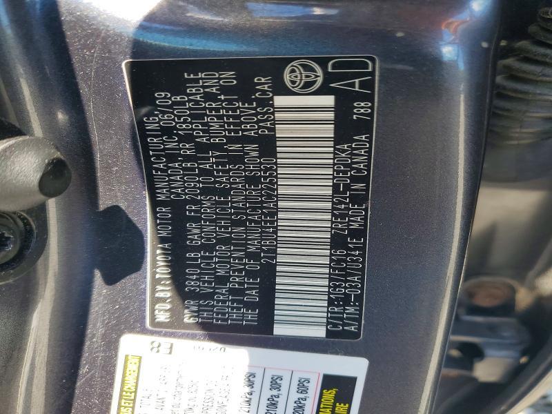 2010 Toyota Corolla le