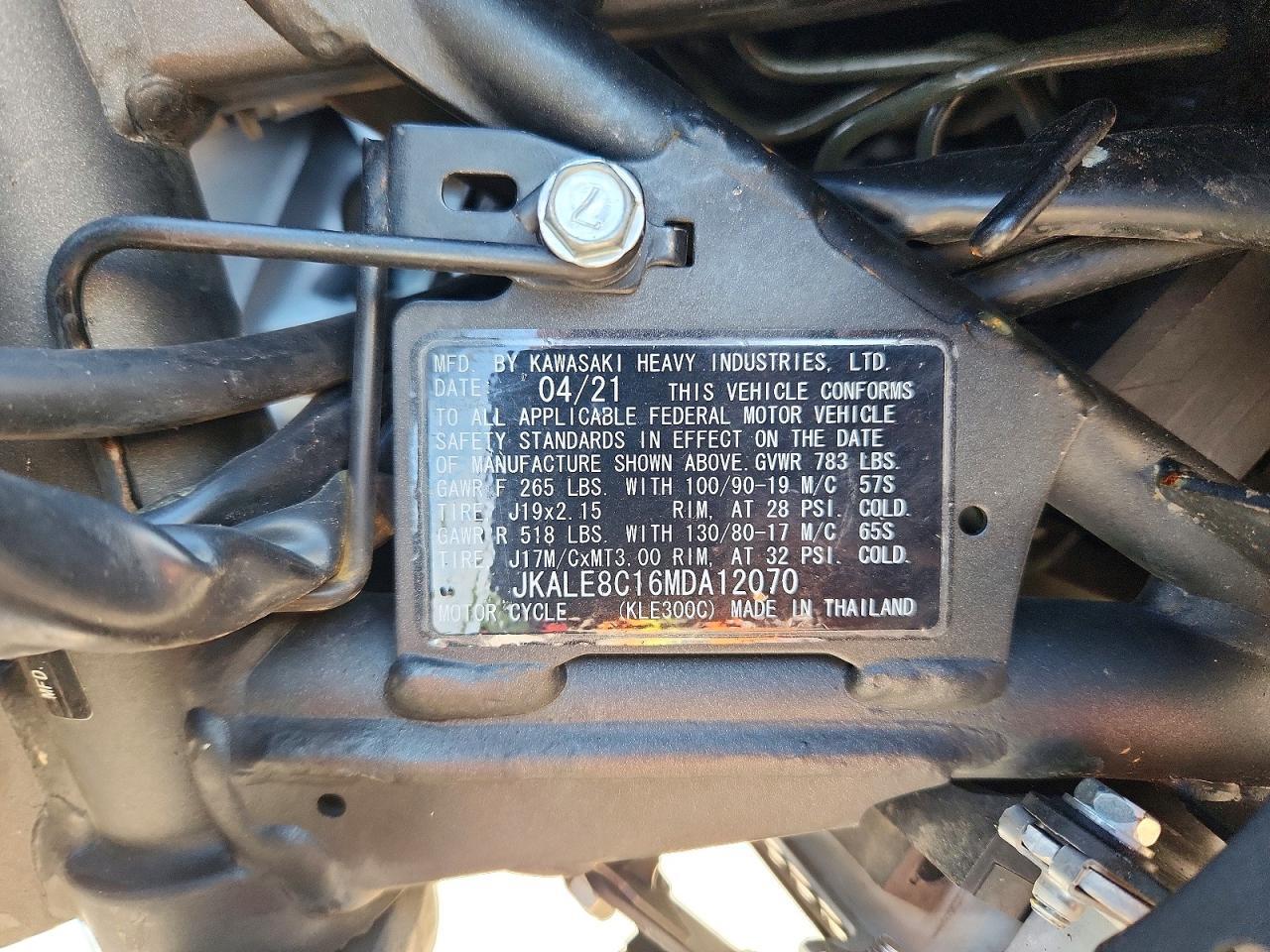 2021 Kawasaki KLE300 C