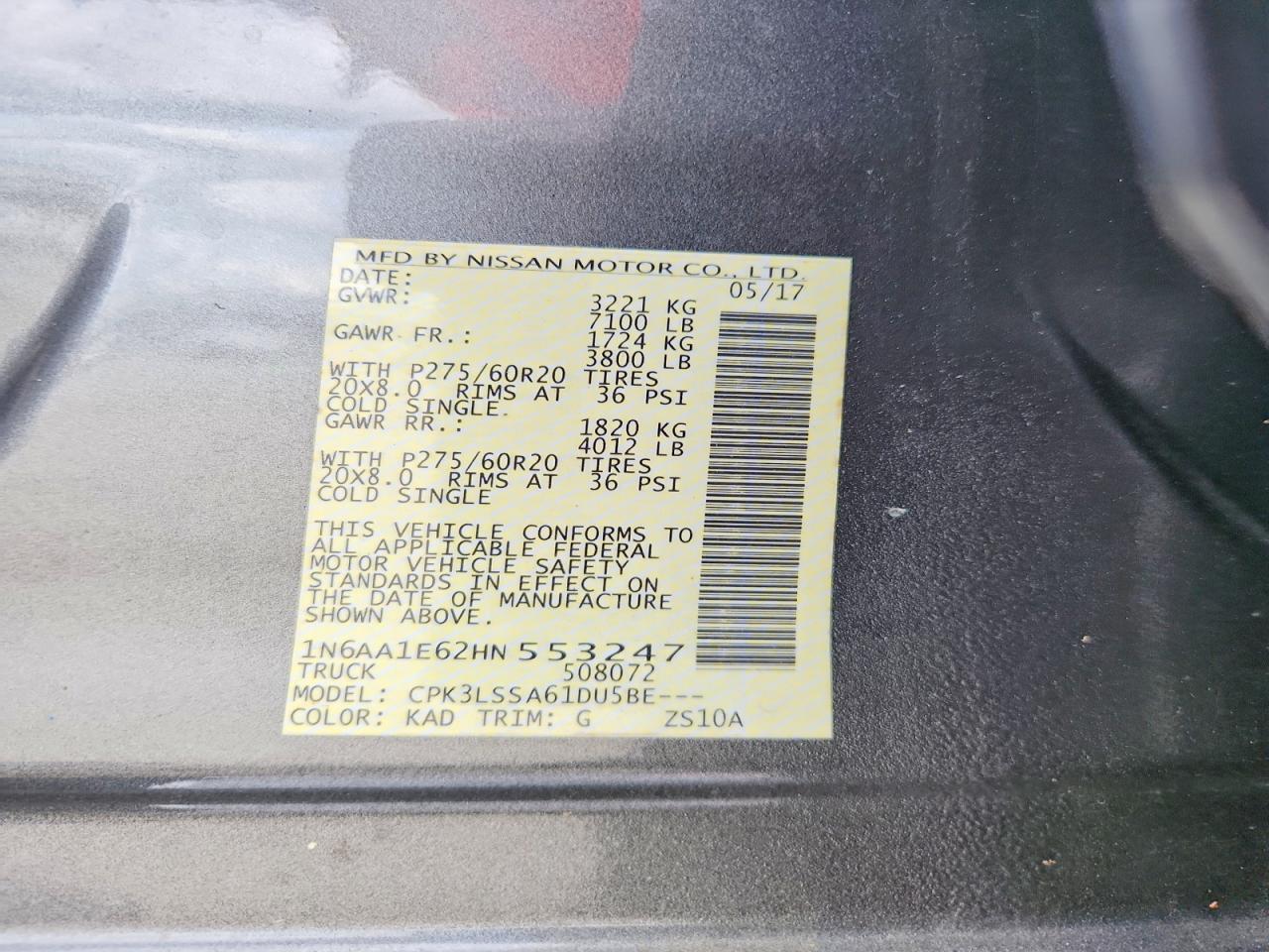 2017 Nissan Titan S