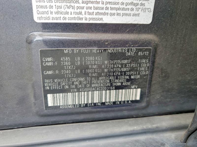 2012 Subaru Outback 2.5i