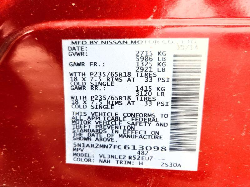 2015 Nissan Pathfinder s