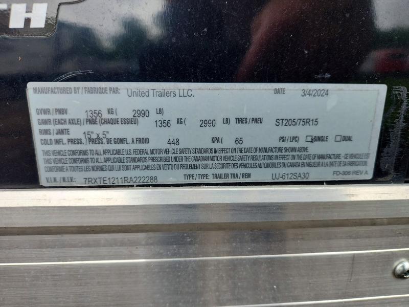 2024 Utility UJ-612SA30 Enclosed Cargo Trailer