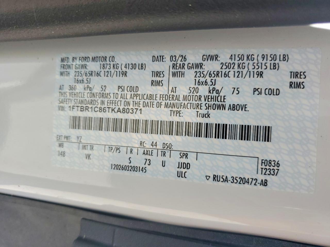 2026 Ford Transit Delivery Van