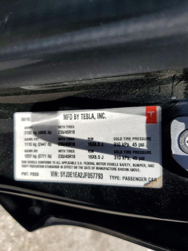 2018 Tesla Model 3