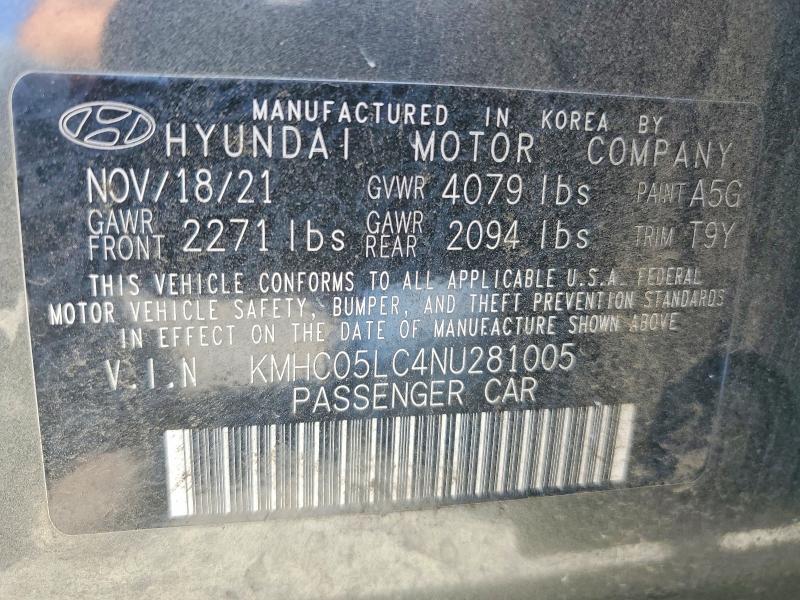 2022 Hyundai Ioniq Limited