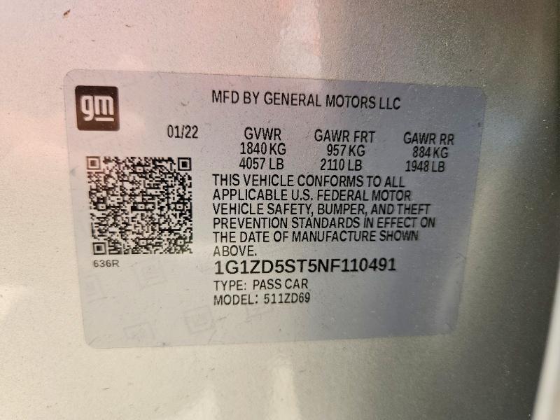 2022 Chevrolet Malibu lt