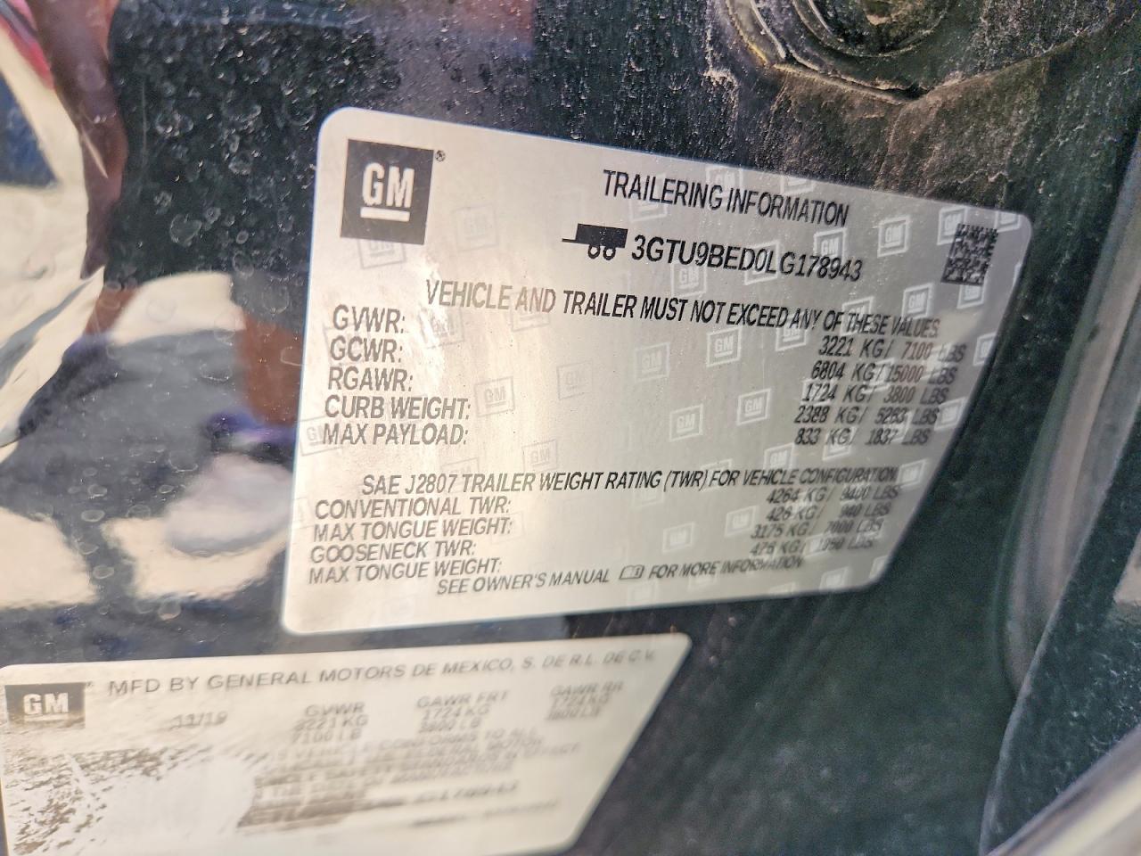 2020 GMC Sierra K1500 SLE