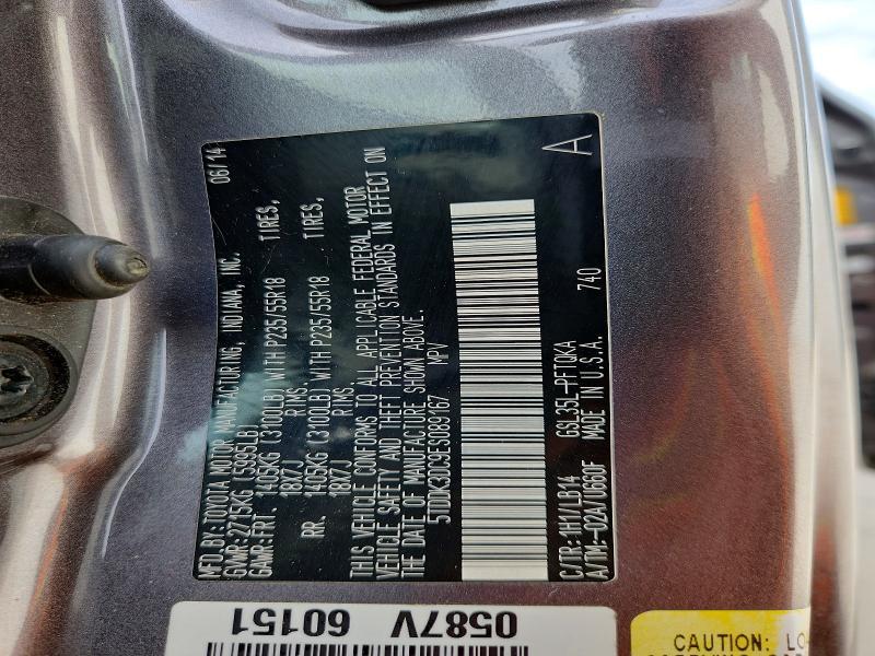 2014 Toyota Sienna xle 7-passenger