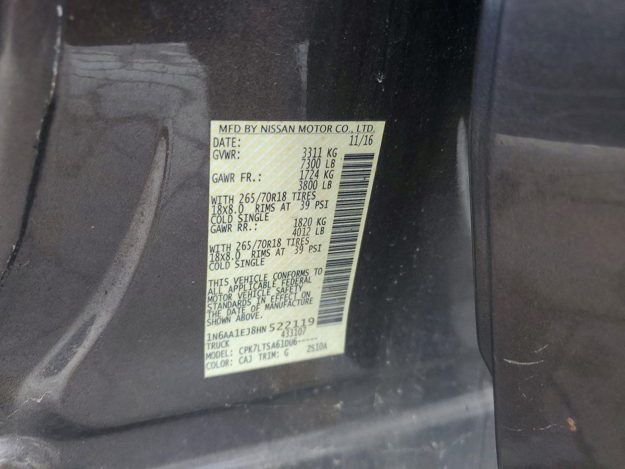 2017 Nissan Titan S