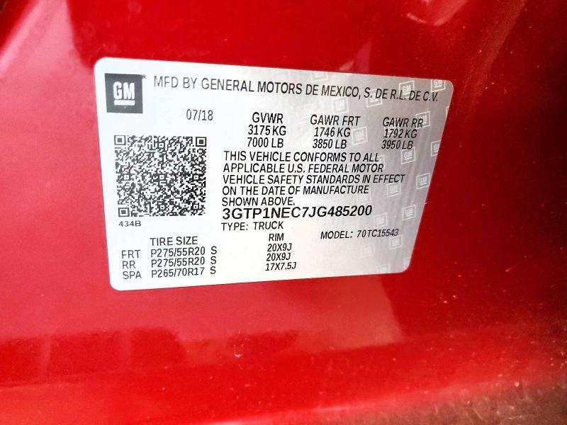 2018 GMC Sierra C1500 SLT