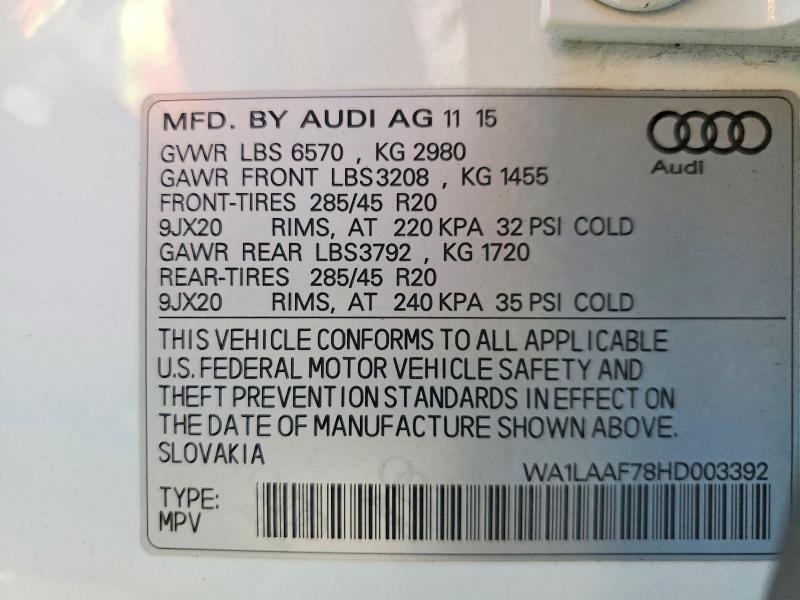 2017 Audi Q7 Premium Plus