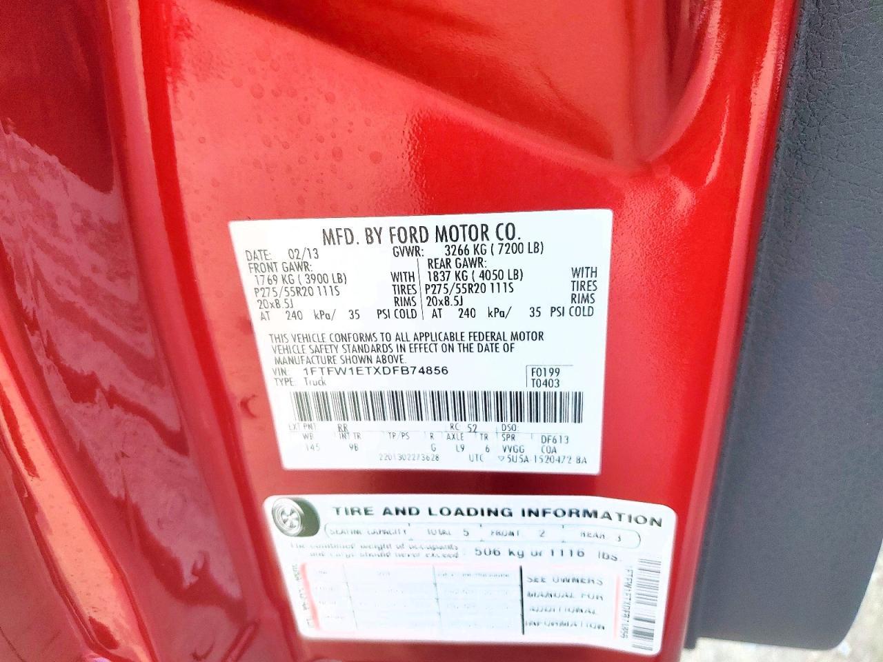 2013 Ford F150 Supercrew
