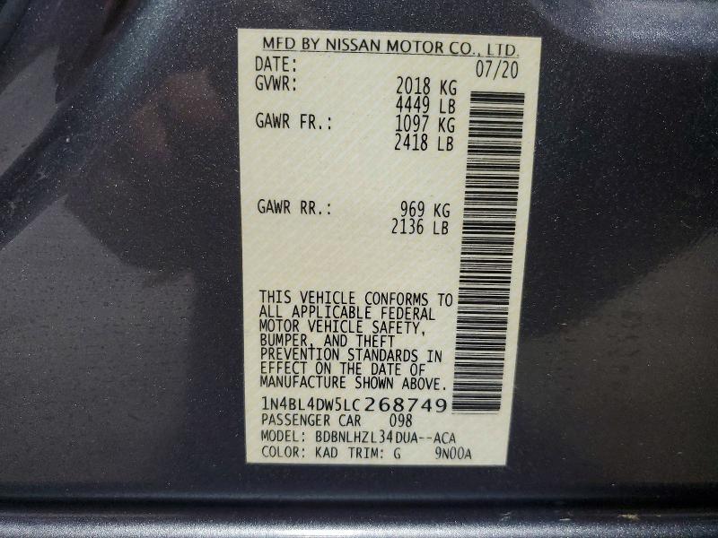 2020 Nissan Altima sv
