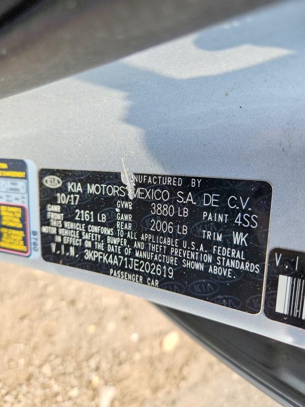 2018 KIA Forte lx