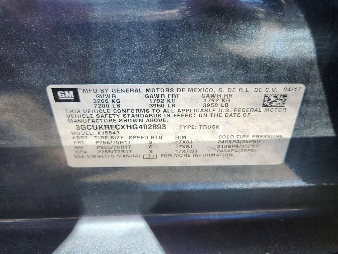 2017 Chevrolet Silverado K1500 LT