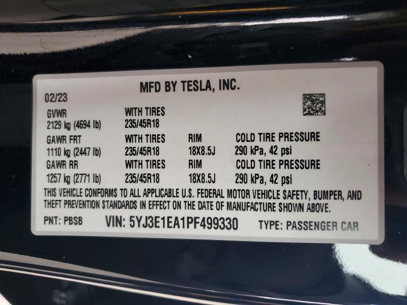 2023 Tesla Model 3