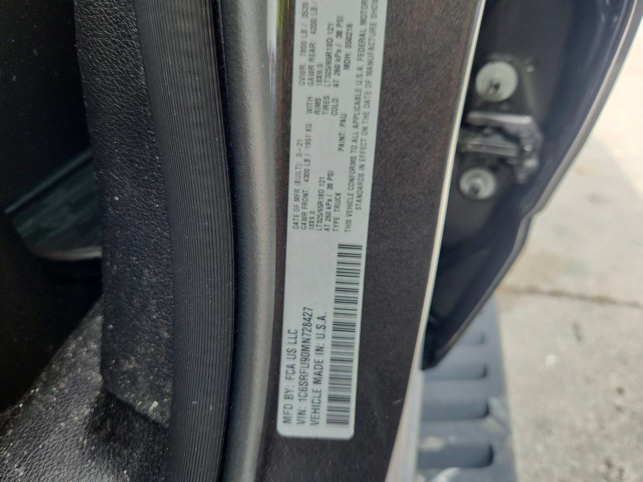 2021 Dodge RAM 1500 TRX