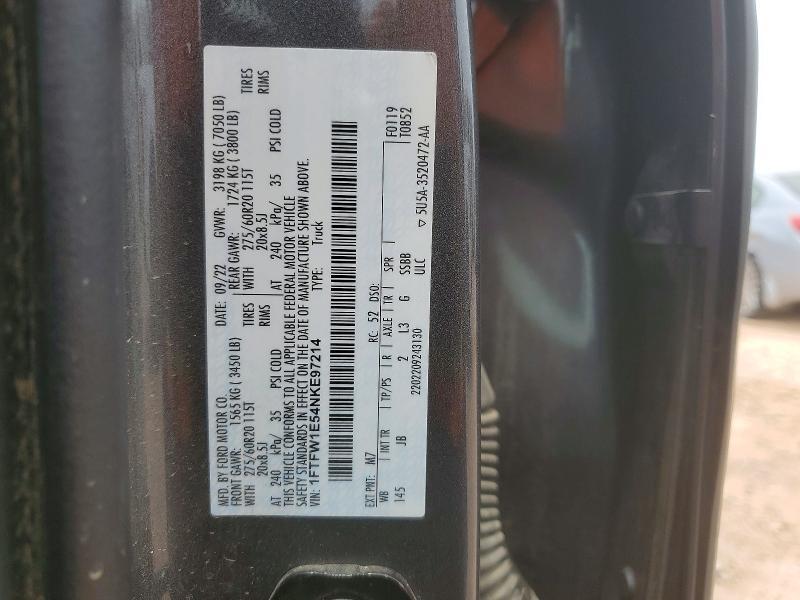 2022 Ford F150 Supercrew