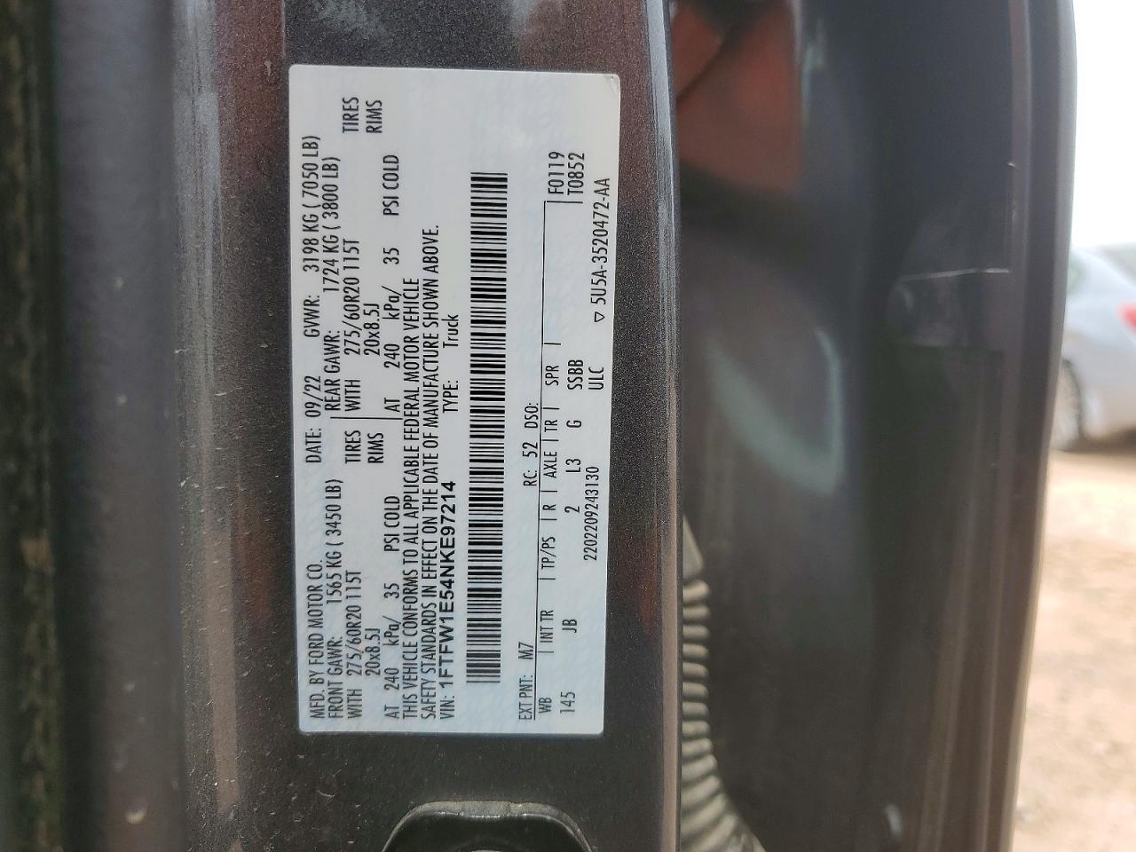 2022 Ford F150 Supercrew