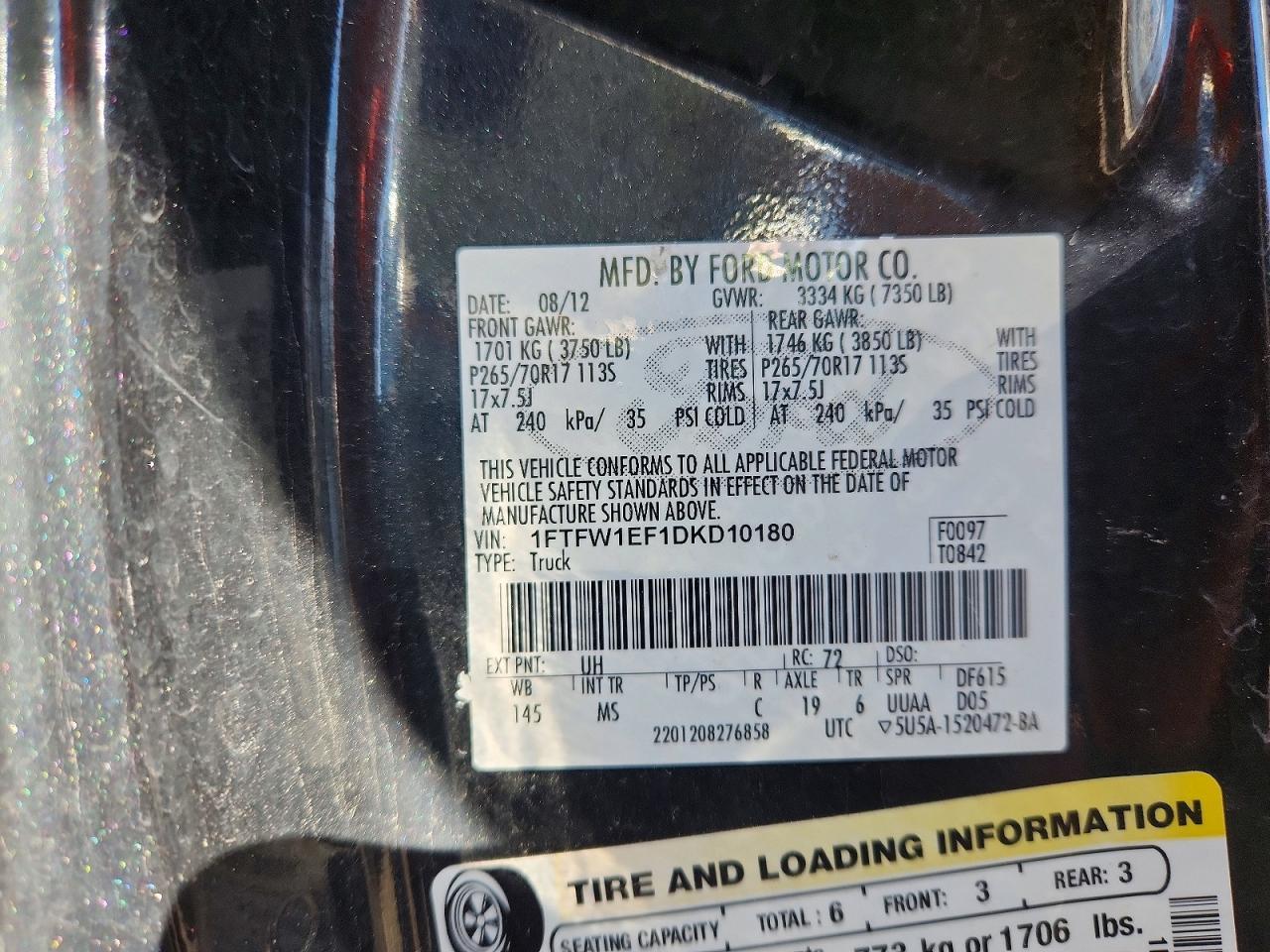 2013 Ford F150 Supercrew
