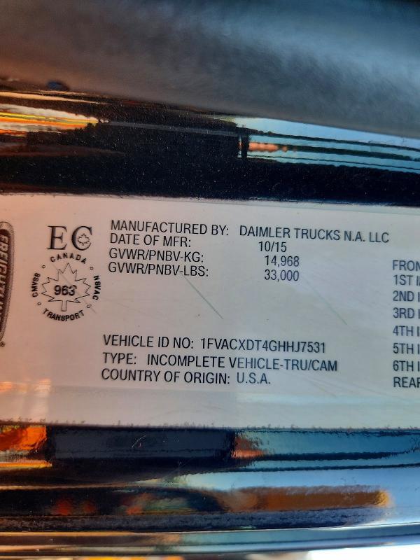 2016 Freightliner Business Class M2 Refrigerated Truck