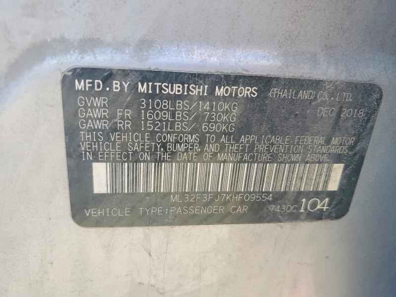 2019 Mitsubishi Mirage G4 es
