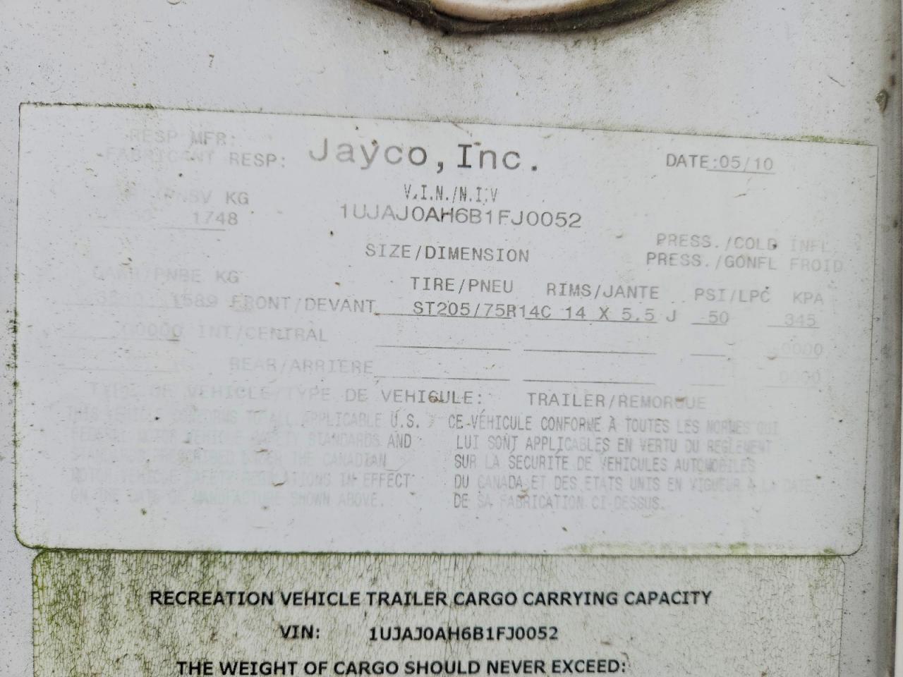 2008 Jayco RV Trailer