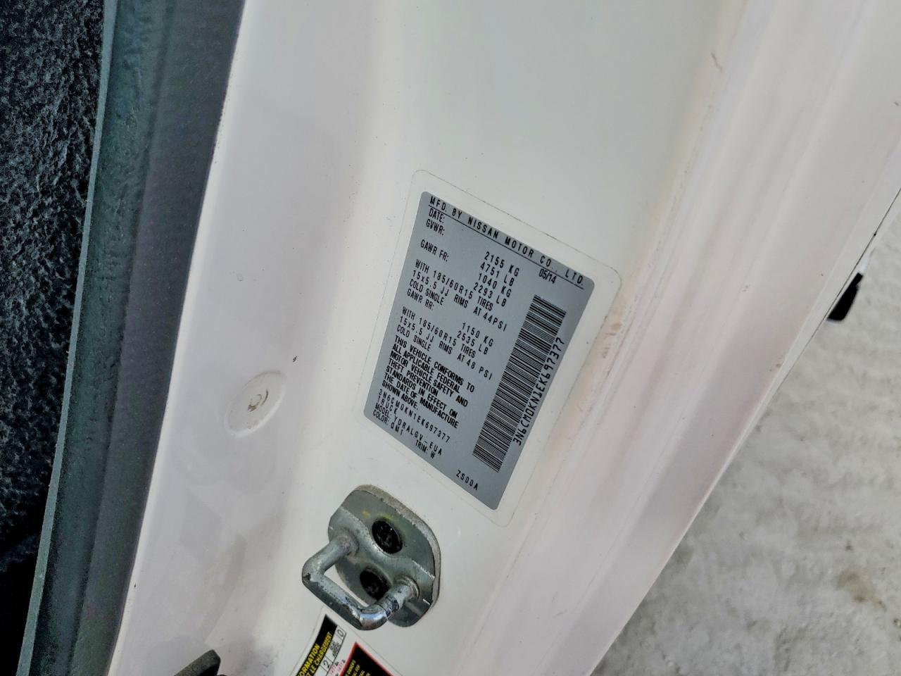 2014 Nissan NV200 SV