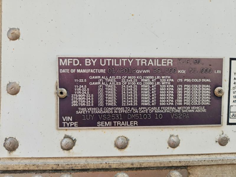 2013 Utility Trailer Manufactu Trailer-Refrigerated Van Trailer