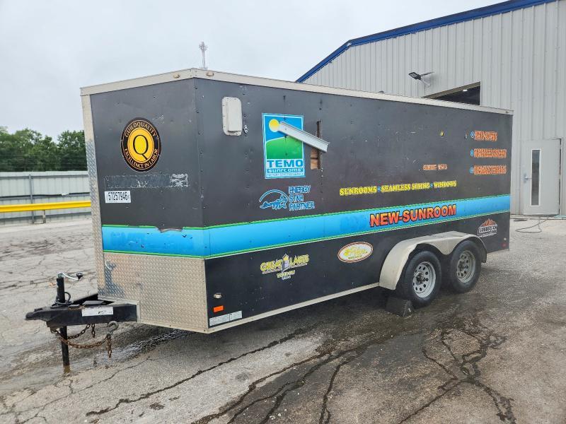2017 Covered Wagon Cw7x16ta2 Enclosed Cargo Trailer