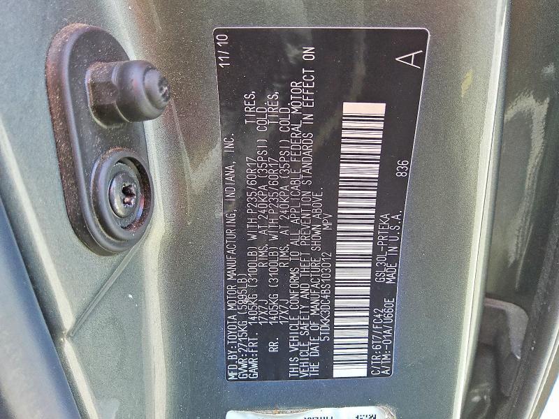 2011 Toyota Sienna le