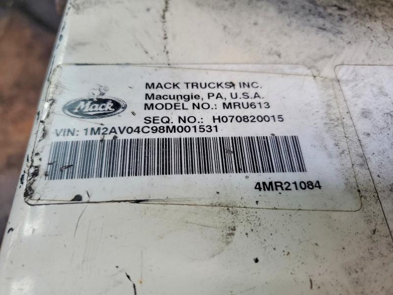 2008 Mack MRU613 ROLL-OFF Container Truck