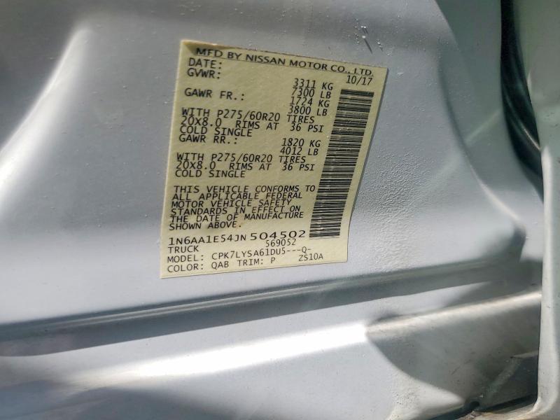 2018 Nissan Titan Platinum Reserve
