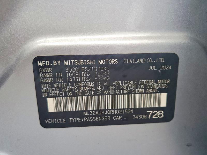 2024 Mitsubishi Mirage es
