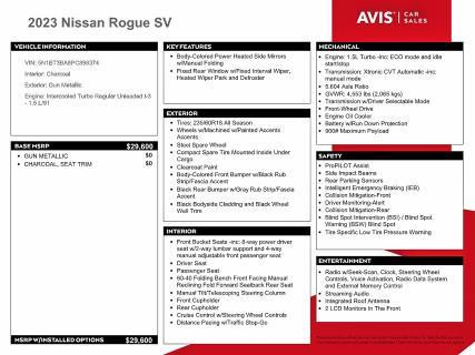 2023 Nissan Rogue sv