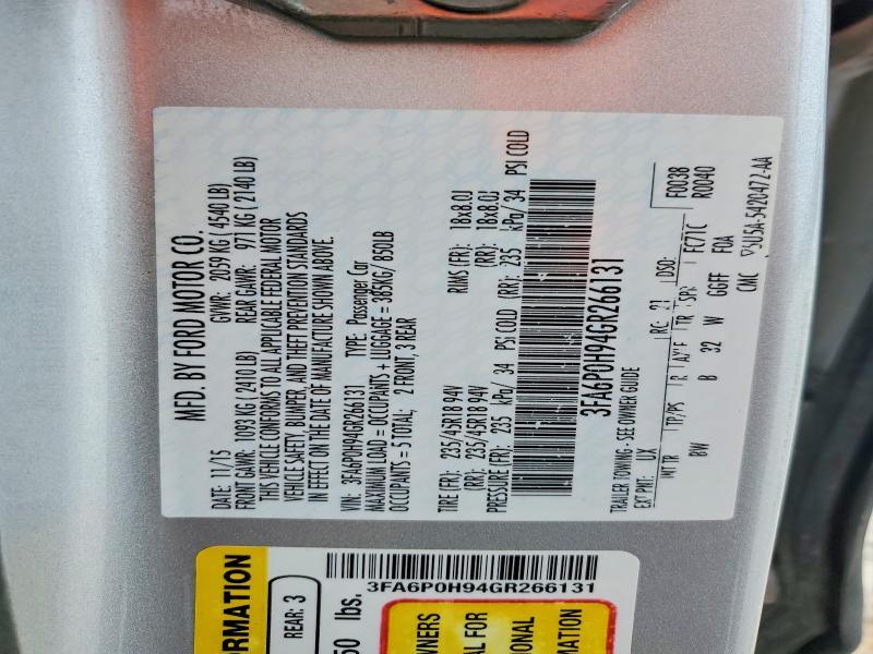 2016 Ford Fusion se