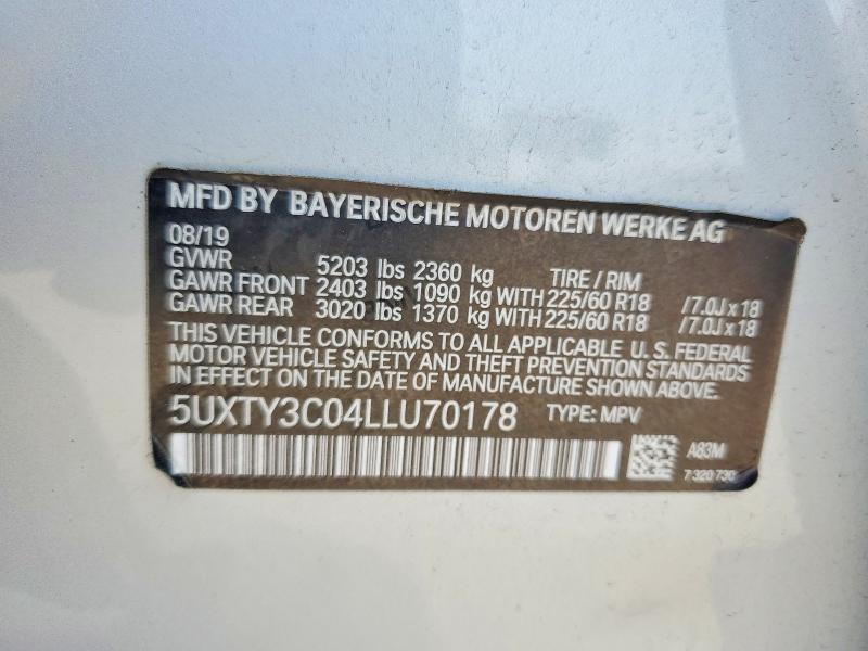 2020 BMW X3 Sdrive30i