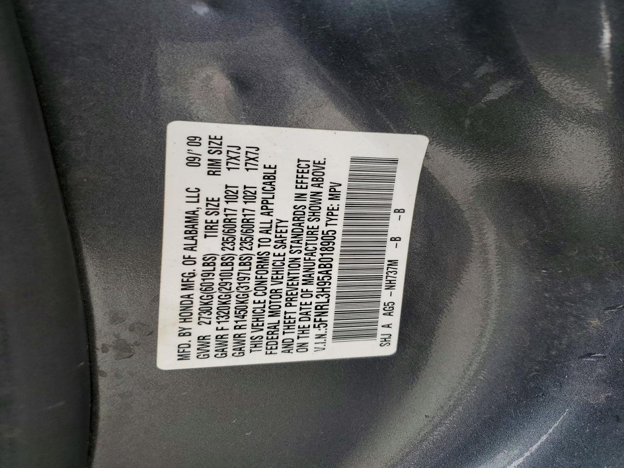 2010 Honda Odyssey Touring
