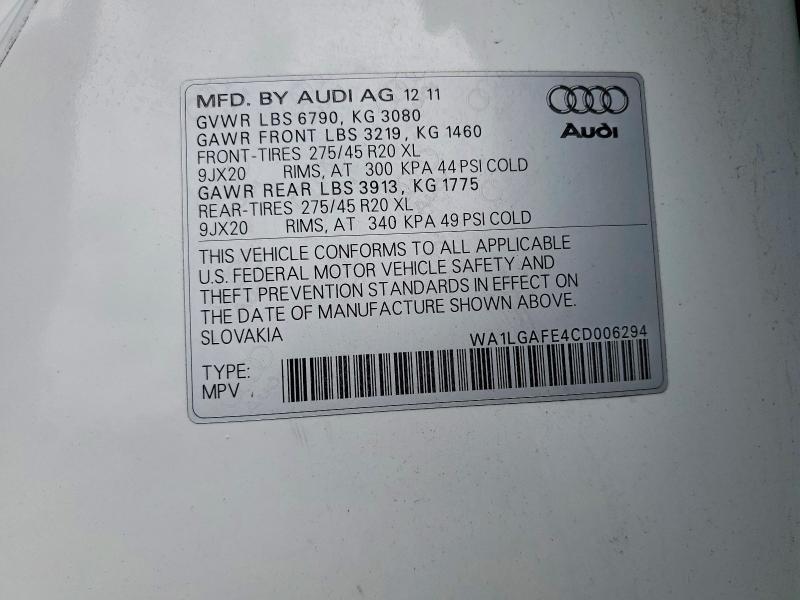 2012 Audi Q7 Premium Plus