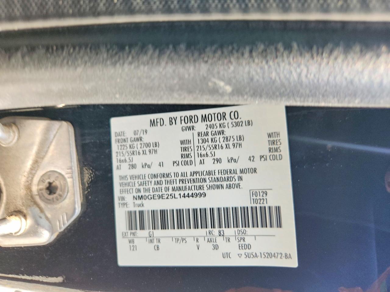 2020 Ford Transit Connect XL