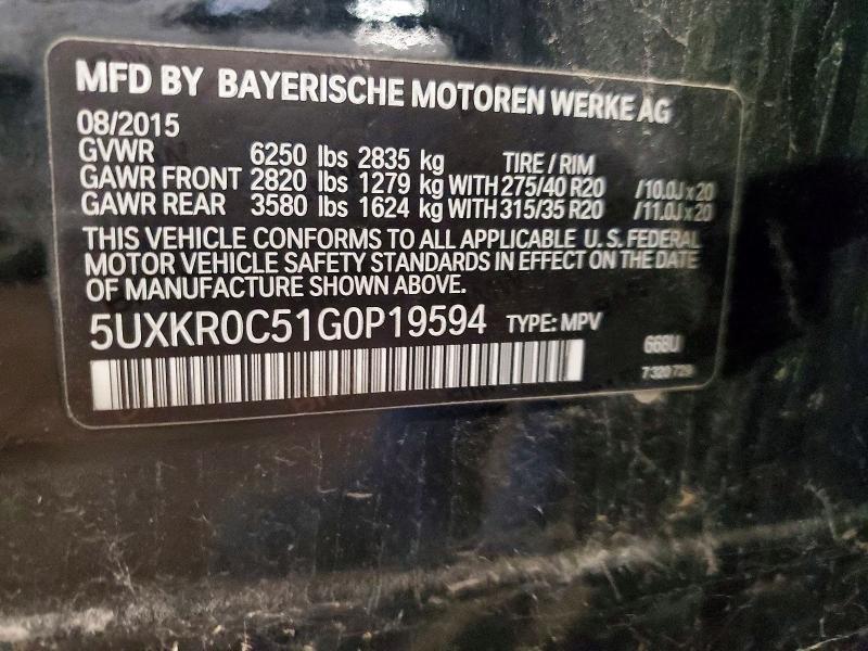 2016 BMW X5 Xdrive35i