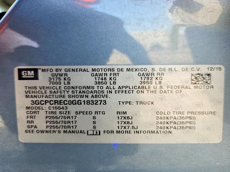 2016 Chevrolet Silverado C1500 LT